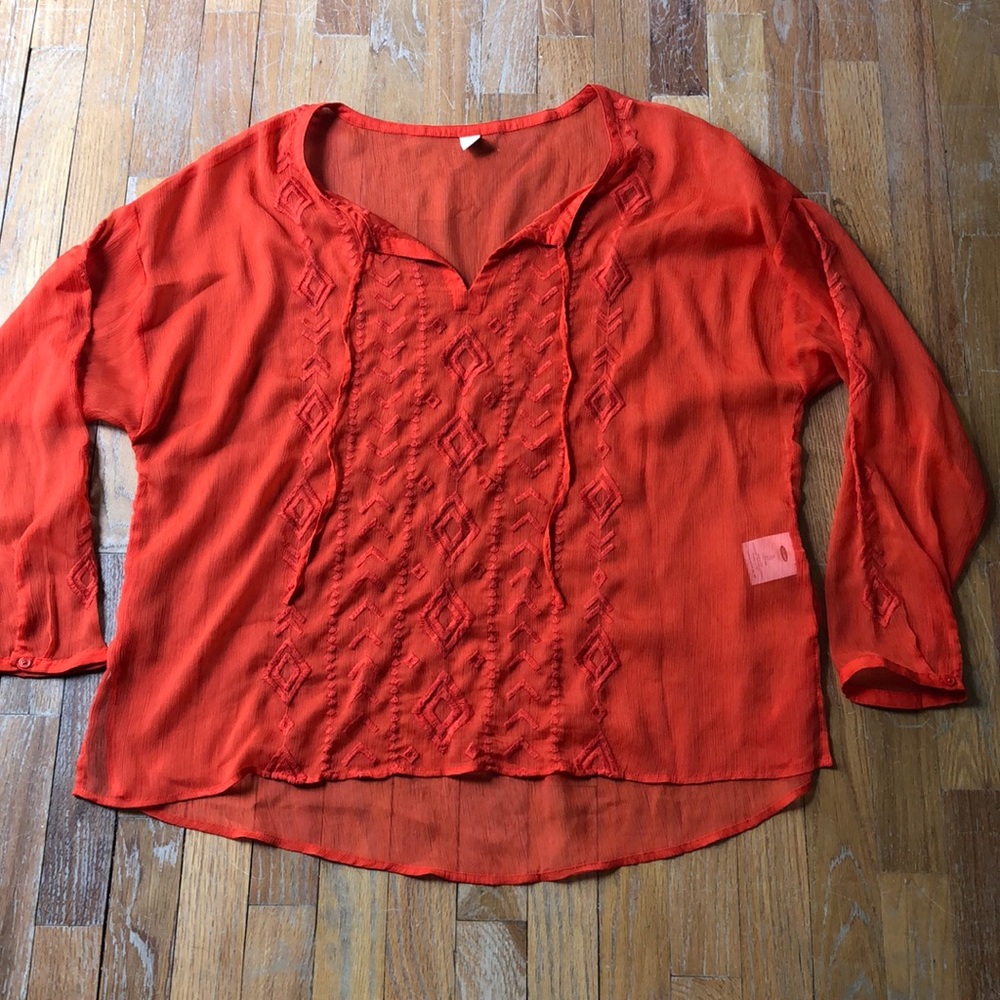 Old Navy Sheer Top XL